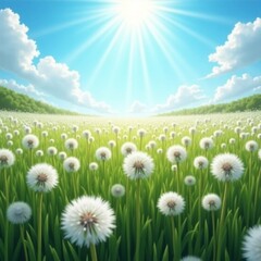 Fototapeta premium grass and sky