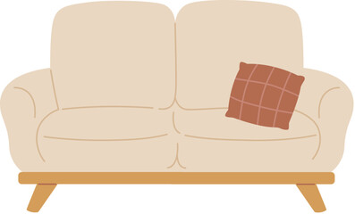 In the sitting room sofa element

