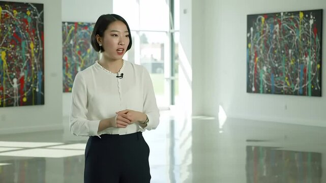 Art Gallery Tour Exploring Abstract Expressionism and Modern Paintings