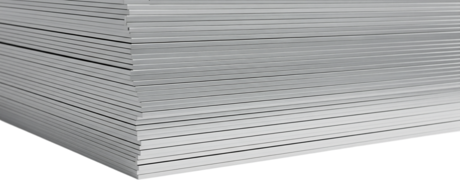 Stack of white paper sheets with a textured surface, arranged neatly on a transparent background. Ideal for design and printing purposes.