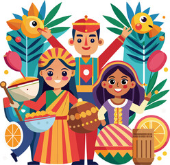 Obraz premium birthday party set