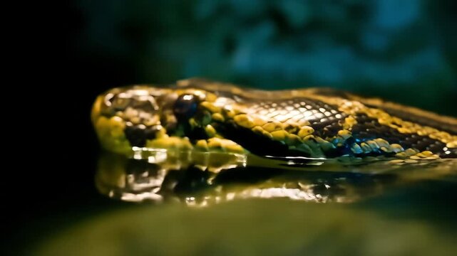 close up of a snake