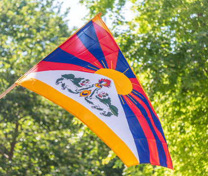 The flag of Tibet