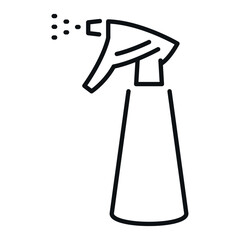 Vector design of a cleaning spray icon for household and commercial use in cleaning activities