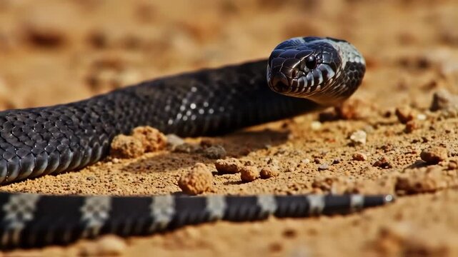 Cobra in Its Natural Habitat.