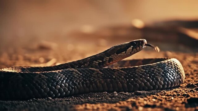 Cobra in Its Natural Habitat.