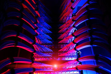 Vibrant Network Cables in Data Center