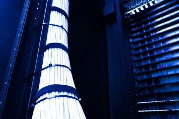 Network Cable Management in Server Room