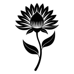 vector drawing of a flower