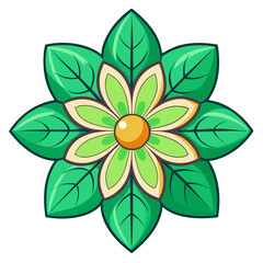 vector illustration of an abstract flower