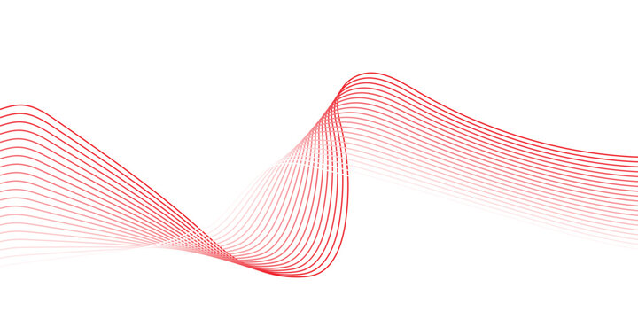 Abstract red wave background.
