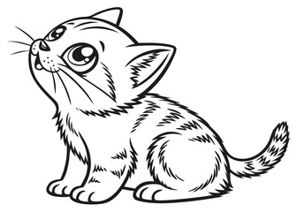 vector illustration of a cat