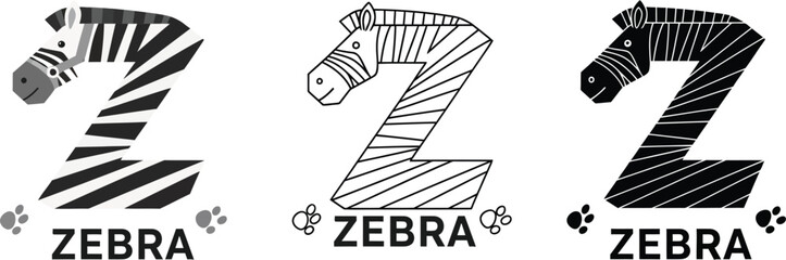 Find zebra logo designs z letter zebra head logo for branding and graphic design needs