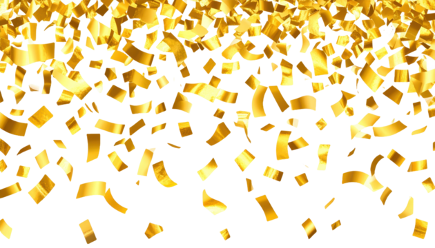 Golden foil Pieces flakes of golden flame shimmer on png white background Golden spa