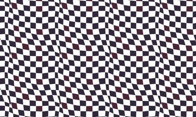 A groovy seamless pattern in a classic retro op art style