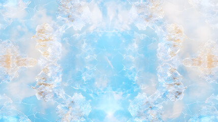 Blue frosty background