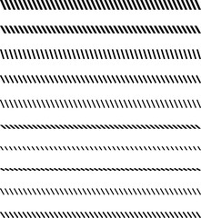シンプルなスラッシュ・斜めのライン　線　ベクター　白黒