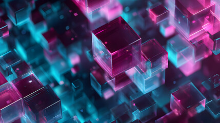 colorful dreamy clouds with glowing neon light accents in purple pink and blue tones floating in a surreal sky with a soft magical aesthetic atmosphere