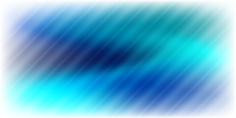 Abstract blue and cyan diagonal gradient blur vector background with dynamic motion effect. Glass texture background with soft blue gradient, vertical ripple lines and frosted translucent effect.