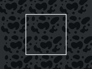A repeating pattern of organic shapes, like blobs and irregular circles, in shades of dark grey.