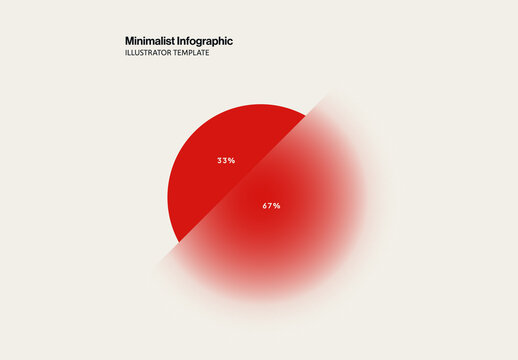 Glass Minimal Design Infographic Chart Template
