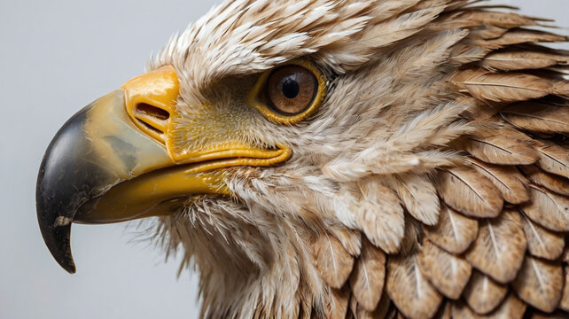 close up of a bald eagle