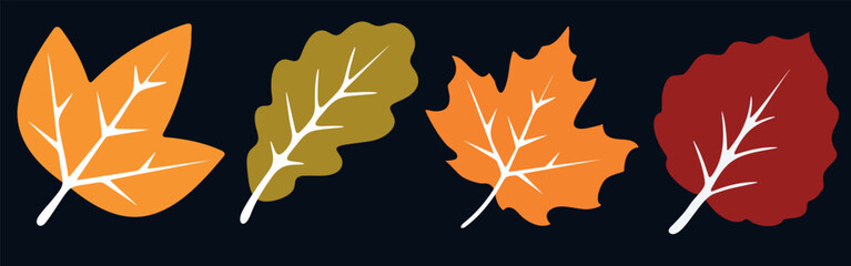 Obraz premium Autumn Pattern Background Vector Illustration with Leaves, Oak, and Pumpkin Elements. 
