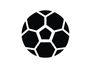 Fototapeta premium Vector art of a black and white soccer ball isolated on white background