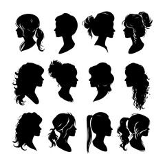 Flying Butterflies Silhouette clipart