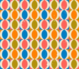 Fotobehang Abstract met Penseelstreken abstract pattern, seamless texture, modern style, with circles, strokes and splashes  © Kirsten Hinte