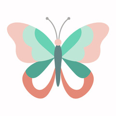 Naklejka premium butterfly on white background