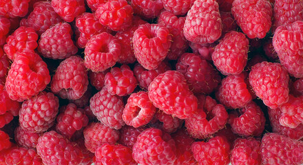 sweet fresh raspberry close up