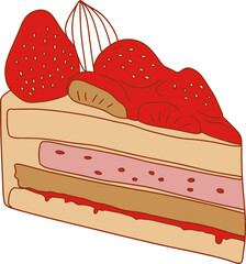 kawaii strawberry dessert