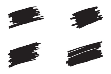 Colorful brush strokes, dirty brush effect, grungy brush stroke set, stroke brush effect set