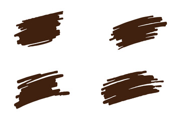 Colorful brush strokes, dirty brush effect, grungy brush stroke set, stroke brush effect set
