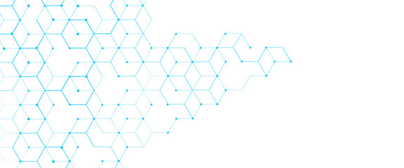 Obraz premium Vector modern grey hexagons futuristic science technology