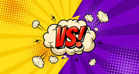 yellow and purple versus background template