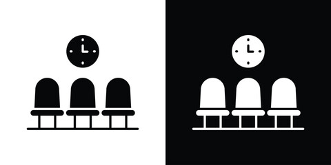 Waiting Room icon or logo isolated sign symbol vector illustration Collection