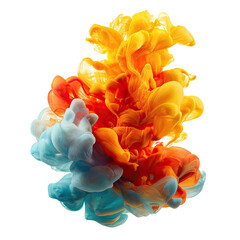 Abstract ink splash, vibrant colors