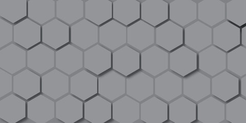 Hexagonal metal grid pattern with a seamless honeycomb texture background