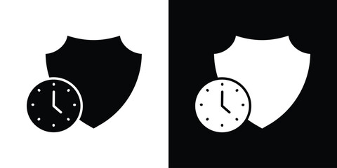 Long term protection icon or logo isolated sign symbol vector illustration Collection