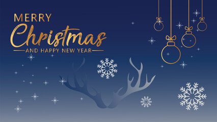 Modern universal artistic template, merry christmas invitation greeting card for corporate holiday, abstract frame and background design, vector illustration