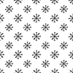 Christmas hand drawing black and white pattern