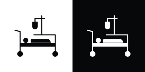 Hospitalized icon or logo isolated sign symbol vector illustration Collection