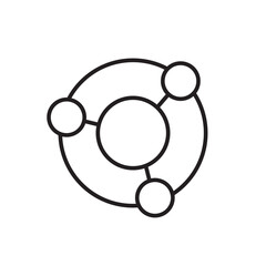 connection icon outline editable stroke line drawing eps