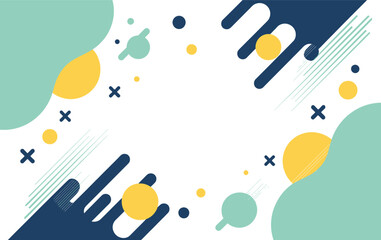 A playful abstract background with geometric elements