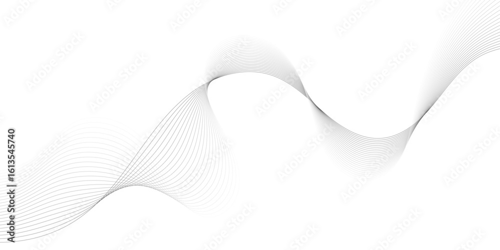 Poster abstract grey, white smooth element swoosh speed wave modern stream background. wave with lines crea