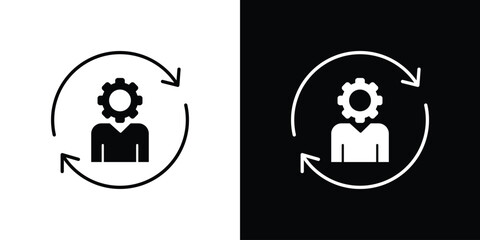 Adaptation icon or logo isolated sign symbol vector illustration Collection