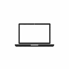 modern laptop isolated on white