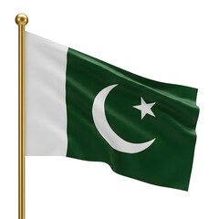 flag of pakistan waving